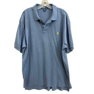Polo Ralph Lauren Size XL Blue Short Sleeve Polo Shirt Preppy Classic